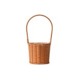 Tall Willow Woven Flower Basket in Cylindrical Shape - WovenNatural