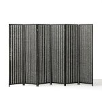 Narrow folding bamboo screen with 180 cm tall and 45 cm wide panels, made to order