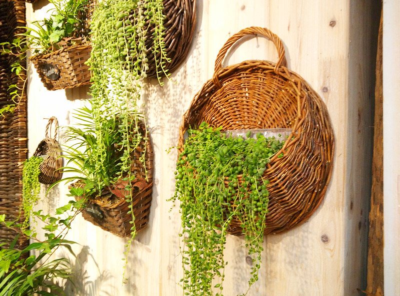Willow flower baskets in 20, 25 and 32 cm diameters with 8, 10 and 12 cm openings
